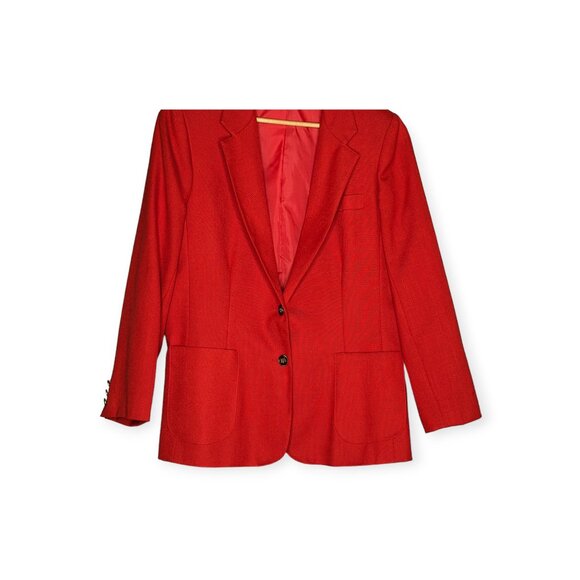 Vintage The Fashion Place Red Blazer Size 18 - Picture 3 of 13